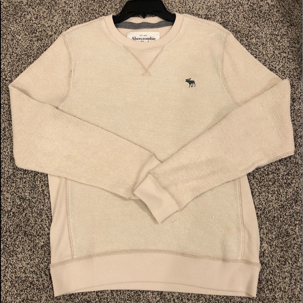 Abercrombie & Fitch sweater, size large, cream